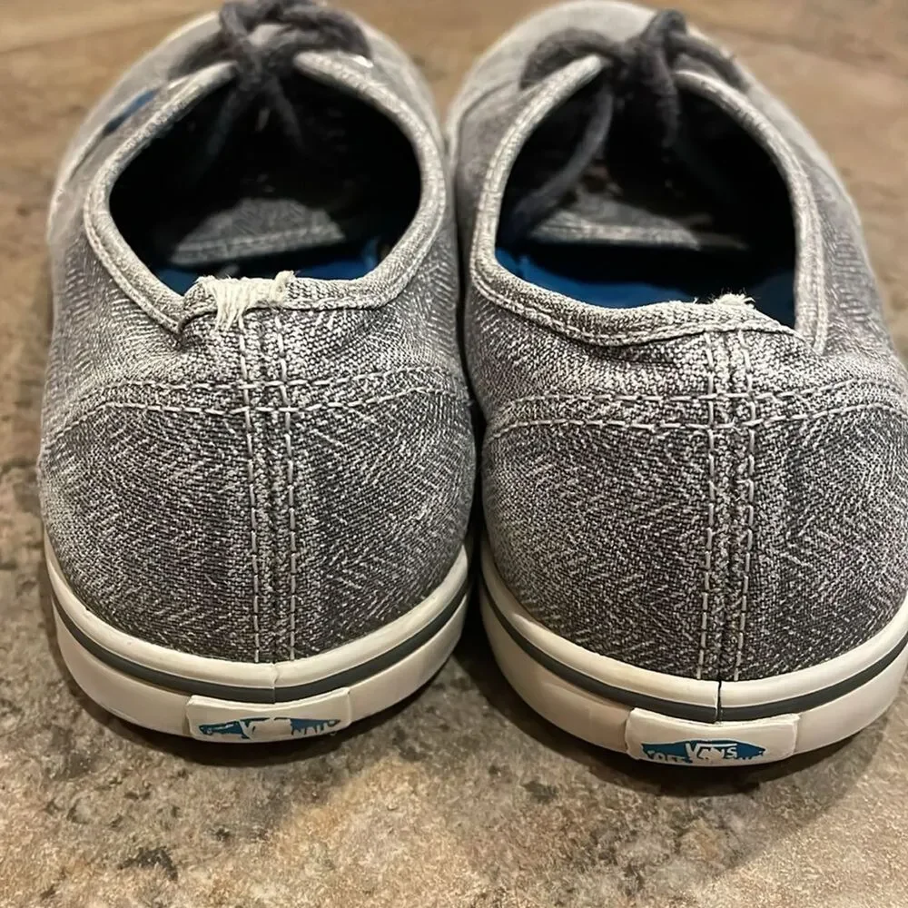 Vans Grey Pro Authentic Old Skool Skate Shoes Sneakers Unisex Size M5.5 W7 TB8C